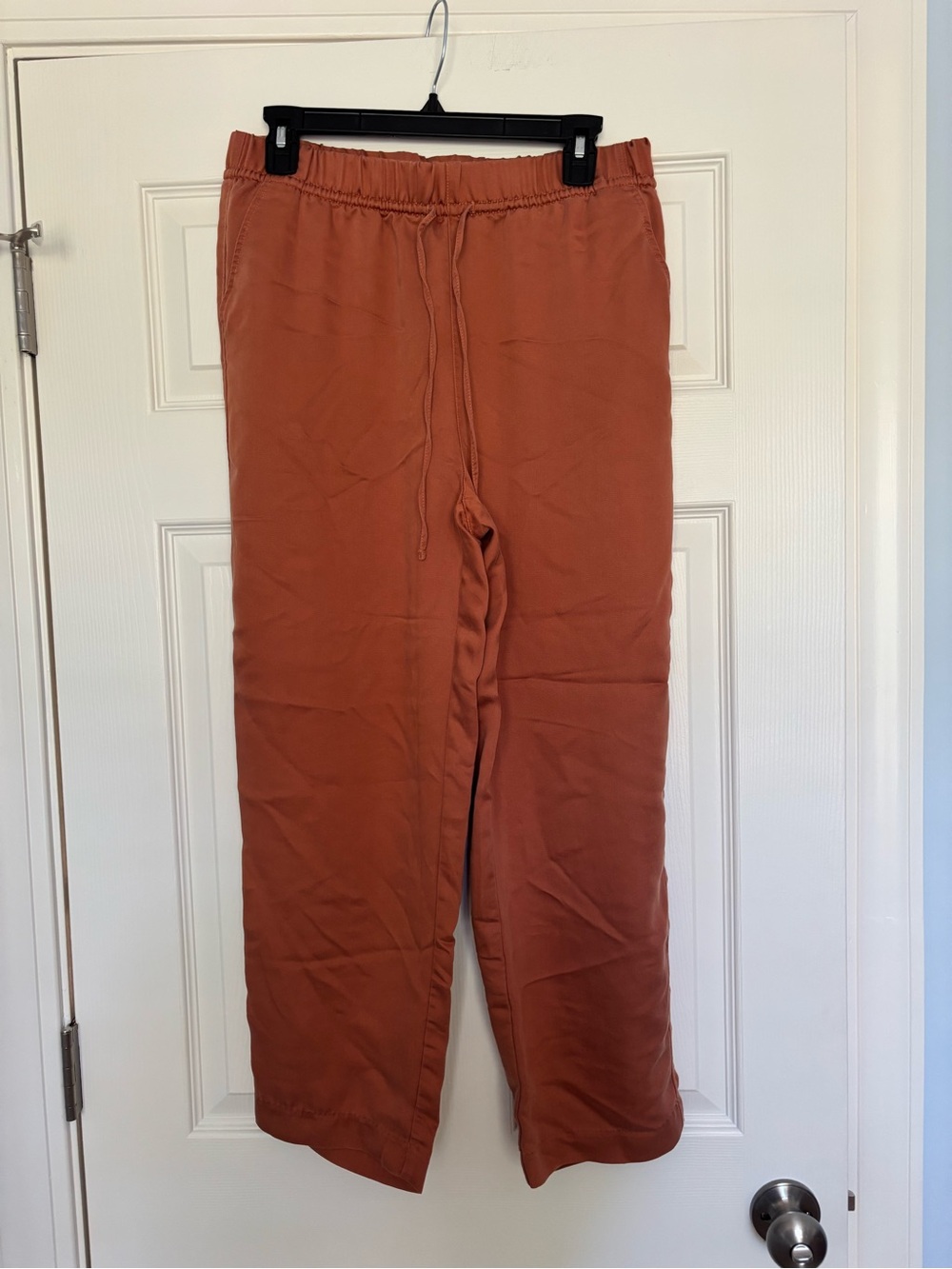 Burnt Orange Relaxed Drawstring Pants